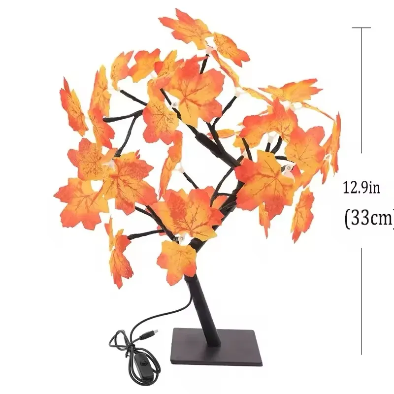 Lampe Arbre Feuilles d’Érable 24 LED – Lumière Féérique & Décoration Romantique – Image 2