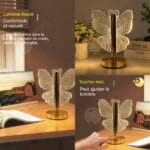 Veilleuse Papillon – 3 Couleurs Réglables, Rechargeable – Image 5
