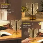 Veilleuse Papillon – 3 Couleurs Réglables, Rechargeable – Image 5