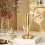 Lampe de Table LED 3D Acrylique – Socle Doré, Rechargeable et Tactile – Image 2