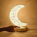 Lampe Lune Cristal LED – Décoration