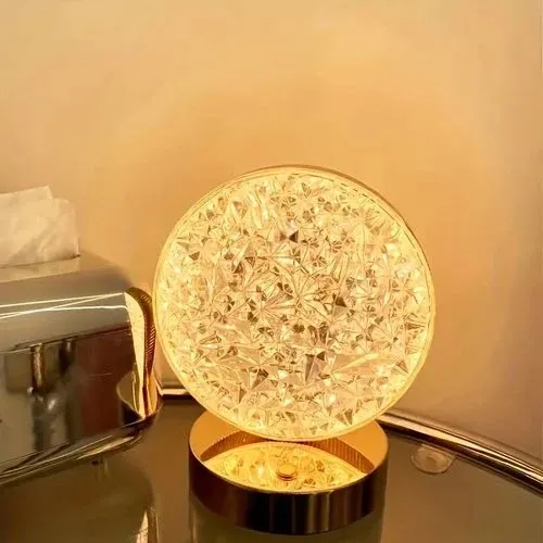 Lampe de Table de Chevet Ronde – Gradation LED – Image 5