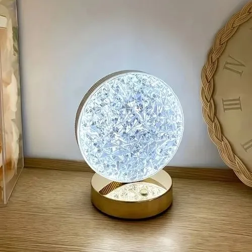 Lampe de Table de Chevet Ronde – Gradation LED – Image 6