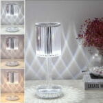 Lampe de Table LED en Cristal – Sans Fil Rechargeable, Gradation Tactile – Image 2