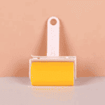 Rouleau Brosse Adhésive Collant pour Vêtements – Jaune | Anti-peluches & Anti-poils