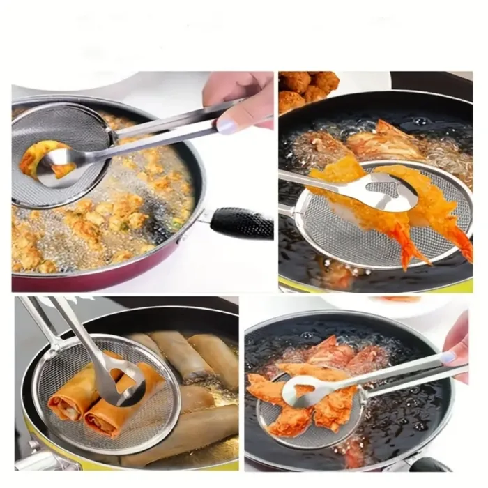 Pince à Friture Multifonctions en Acier Inoxydable – Cuisine Sécurisée – Image 5