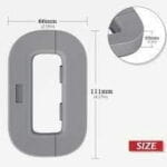 Serrure de Réfrigérateur et Congélateur – Sécurité Enfants -gris – Image 2