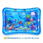 Tapis de Jeu d’Eau Bébé – Bébé Water Pad Gonflable Tummy Time – Image 2