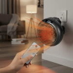 Radiateur Soufflant Mural 900W avec Télécommande – Chauffage Salle de Bain