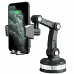 Support Voiture Smartphone 360° – Fixation Tableau de Bord – Noir – Image 2