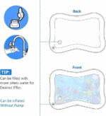 Tapis de Jeu d’Eau Bébé – Bébé Water Pad Gonflable Tummy Time – Image 3