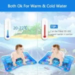Tapis de Jeu d’Eau Bébé – Bébé Water Pad Gonflable Tummy Time – Image 5