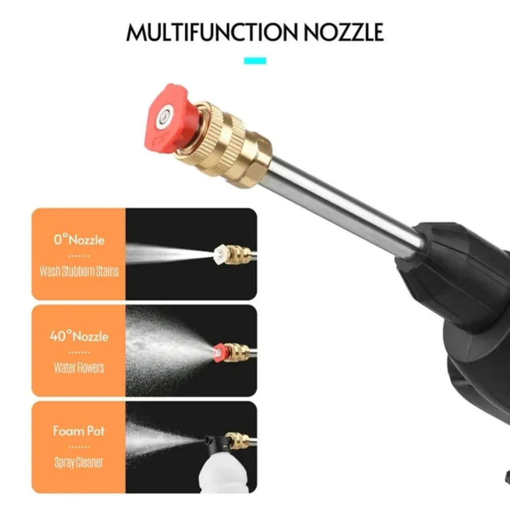 Pistolet de Lavage Voiture Sans Fil 48V – Nettoyeur Haute Pression Portable – Image 2