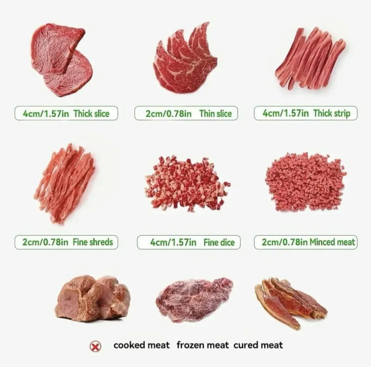 Coupe-Viande Manuel – Fresh Meat Slicer Épaisseur Réglable 2–4 mm – Image 3