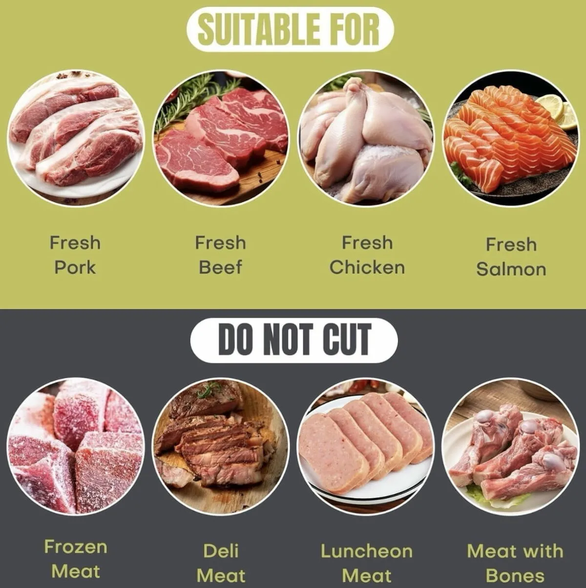 Coupe-Viande Manuel – Fresh Meat Slicer Épaisseur Réglable 2–4 mm – Image 7