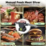 Coupe-Viande Manuel – Fresh Meat Slicer Épaisseur Réglable 2–4 mm – Image 8