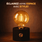 Lampe LED Esthétique Rechargeable USB – Lumière Chaude – Camping & Décoration