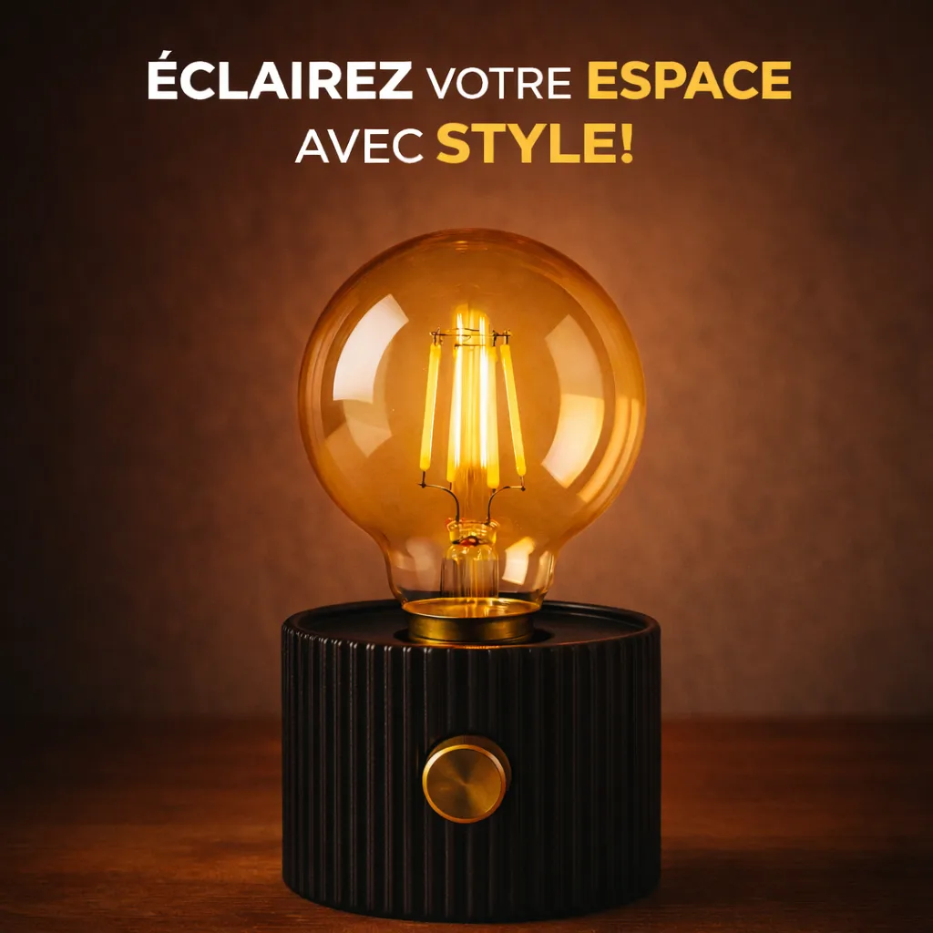 Lampe LED Esthétique Rechargeable USB – Lumière Chaude – Camping & Décoration – Image 2