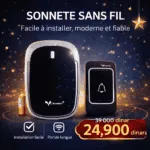 Sonnette Sans Fil Moderne – Installation Facile, Longue Portée & Plusieurs Mélodies
