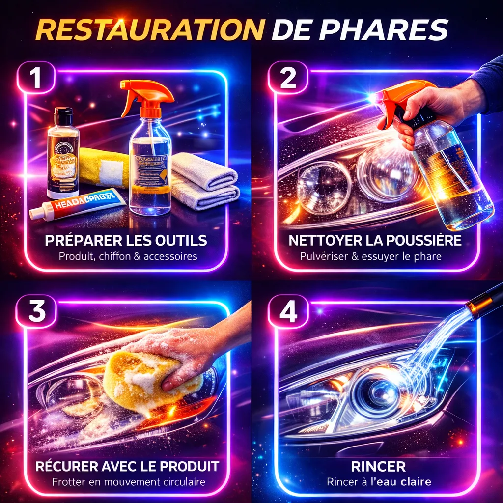 Kit professionnel de brillance carrosserie et restauration des phares – Image 3