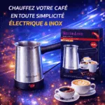 Cafetière Électrique Inox Silver Love – 0,8 L