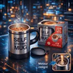Tasse Auto Mélangeuse Électrique Inox – Moteur Intégré – Image 4