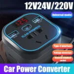 Rechargez PC & Téléphones en Voiture | Convertisseur 220V + USB 3.1A Rapide – Image 2