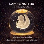 Lampe Cristal 3D Cosmos LED – Lampe Décorative Moderne – Image 6