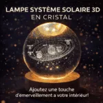 Lampe Cristal 3D Cosmos LED – Lampe Décorative Moderne – Image 3