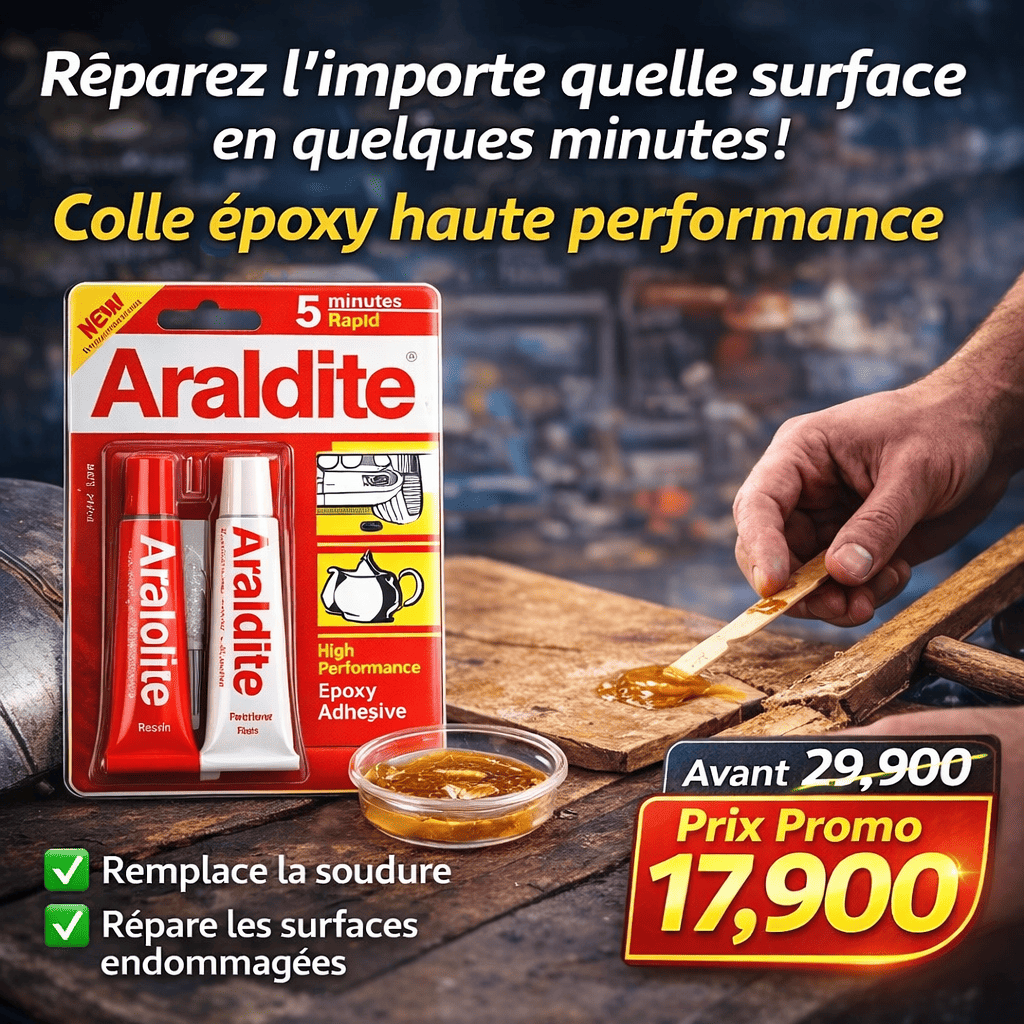 97b219dd-ff9c-4db0-9ede-fce6ebbb3b6c Colle Époxy Araldite Rapide 5 Minutes – Réparation Métal, Bois & Multi-Surfaces – Image 1