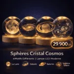 Lampe Cristal 3D Cosmos LED – Lampe Décorative Moderne