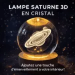 Lampe Cristal 3D Cosmos LED – Lampe Décorative Moderne – Image 2