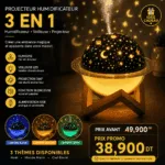 Projecteur Humidificateur 3 en 1 LED – Veilleuse Ciel Étoilé Relaxante USB