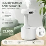Humidificateur Anti Gravité LED Silencieux | Design Premium
