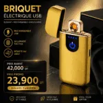 Briquet Electrique USB Tunisie | Briquet Rechargeable Premium Sans Flamme – Image 2