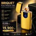 Briquet Electrique USB Tunisie | Briquet Rechargeable Premium Sans Flamme – Image 2