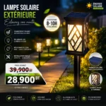 Lampe Solaire LED Extérieure Jardin Étanche IP65 Automatique