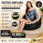 Fauteuil Gonflable Premium 75 cm | Confort Maison, Jardin & Plage | MAXshop Tunisie – Image 2