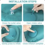 Oreiller Gonflable de Voyage Ergonomique – Coussin Cervical Portable pour Avion, Voiture et Camping – Image 2