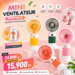 Mini Ventilateur Portable Rechargeable USB 3 Vitesses Silencieux – Image 10