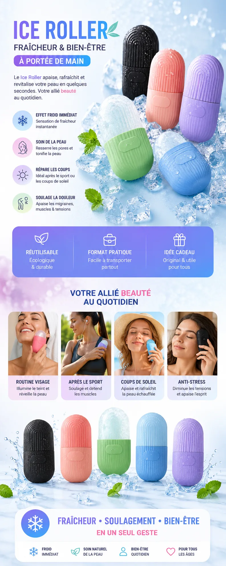 Ice Roller en Silicone