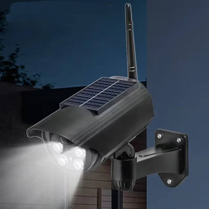 Caméra de Surveillance Factice Solaire avec LED Clignotante | Effet Dissuasif | Sans Fil | Fake camera – Image 7