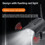 Caméra de Surveillance Factice Solaire avec LED Clignotante | Effet Dissuasif | Sans Fil | Fake camera – Image 6