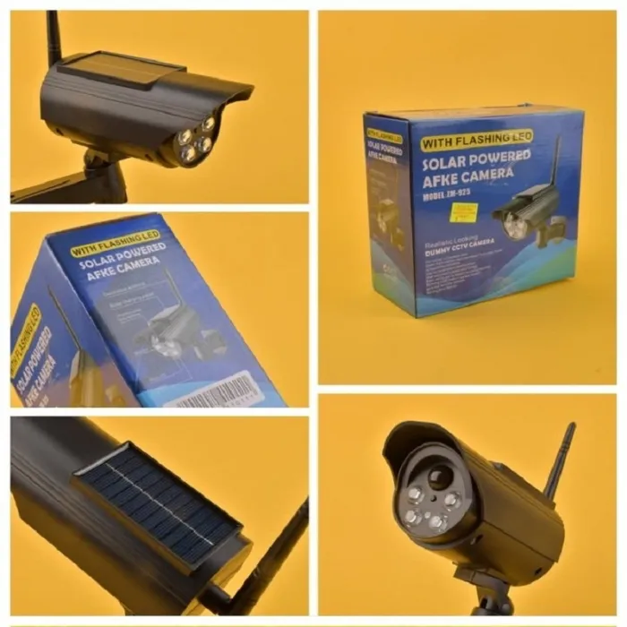 Caméra de Surveillance Factice Solaire avec LED Clignotante | Effet Dissuasif | Sans Fil | Fake camera – Image 8