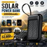 Power Bank Solaire 20000mAh Recharge Rapide USB