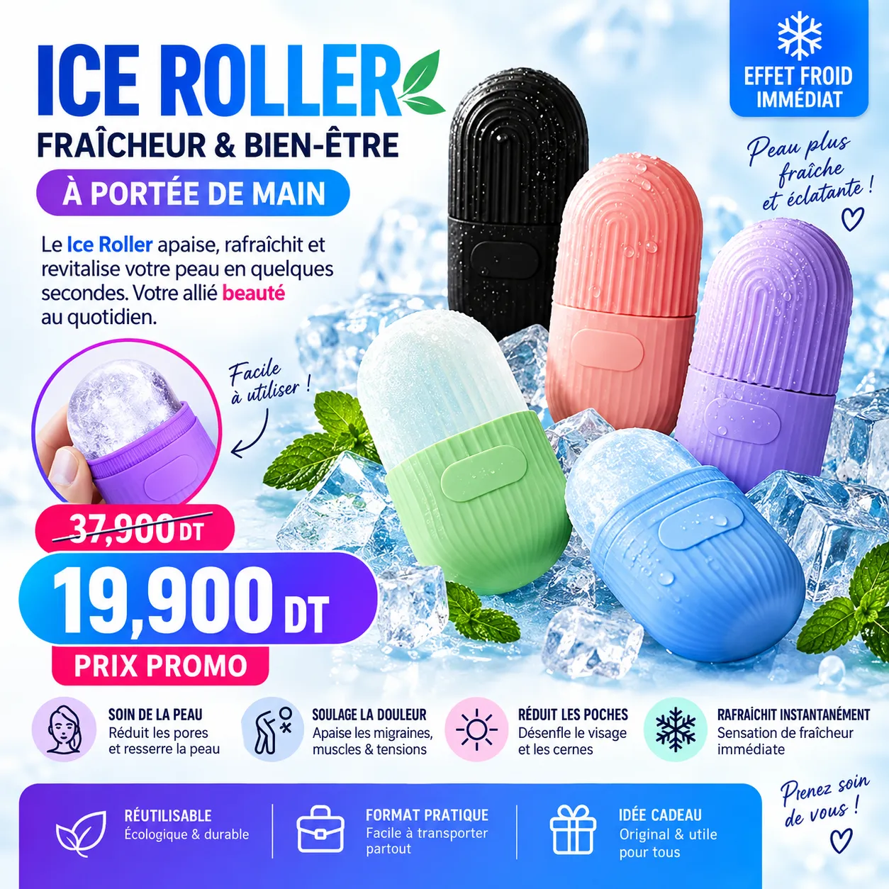 ChatGPT Image 19 sept. 2026, 02_06_34.png Ice Roller en Silicone | Massage Glacé Visage & Corps – Image 1
